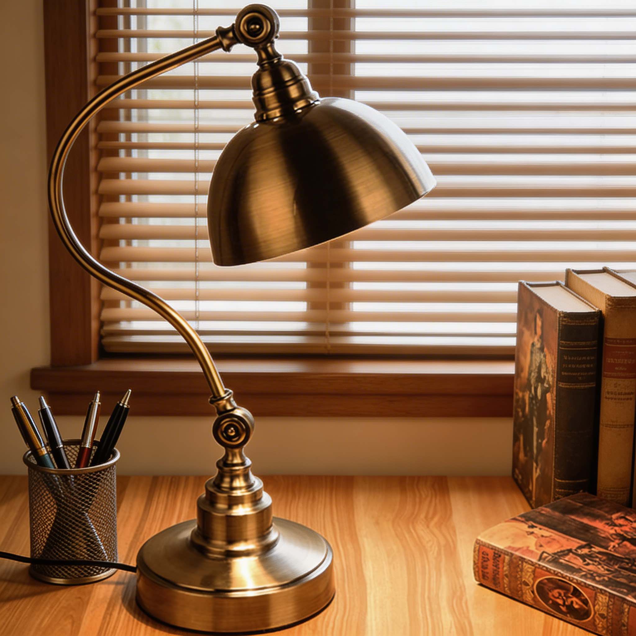 Vintage-Industrietischlampe, verstellbare Schwanenhals-LED-Leuchte aus Eisen für Zuhause und Büro | ribuella