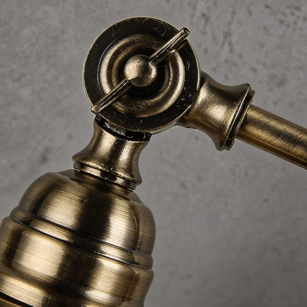 Vintage-Industrietischlampe, verstellbare Schwanenhals-LED-Leuchte aus Eisen für Zuhause und Büro | ribuella