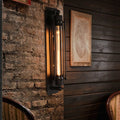 Industrial Wall Sconce Wall Mounted Black Iron LED Compatible Warm White Lighting | ribuella