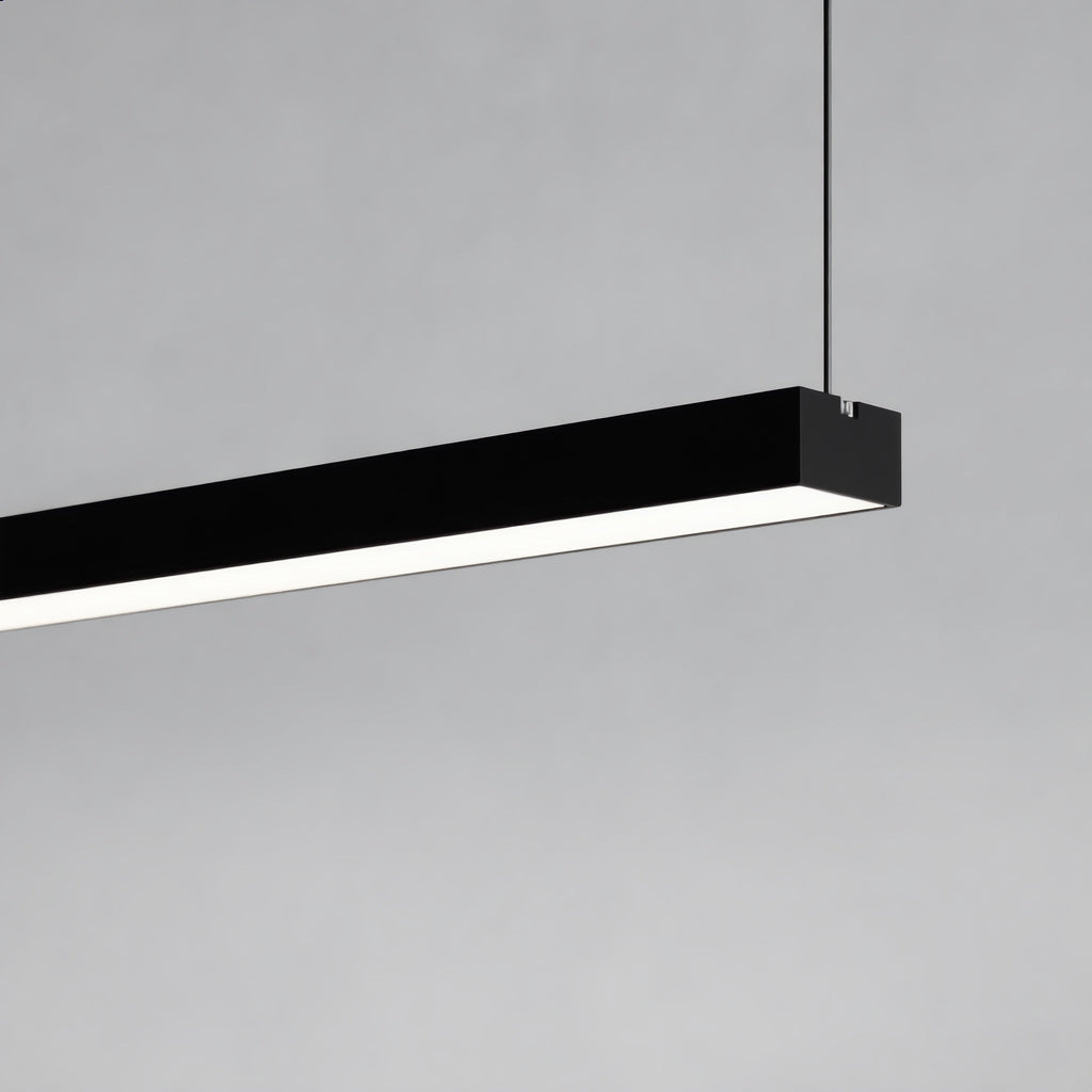 Modern Aluminum Linear LED Hanging Pendant Light | ribuella