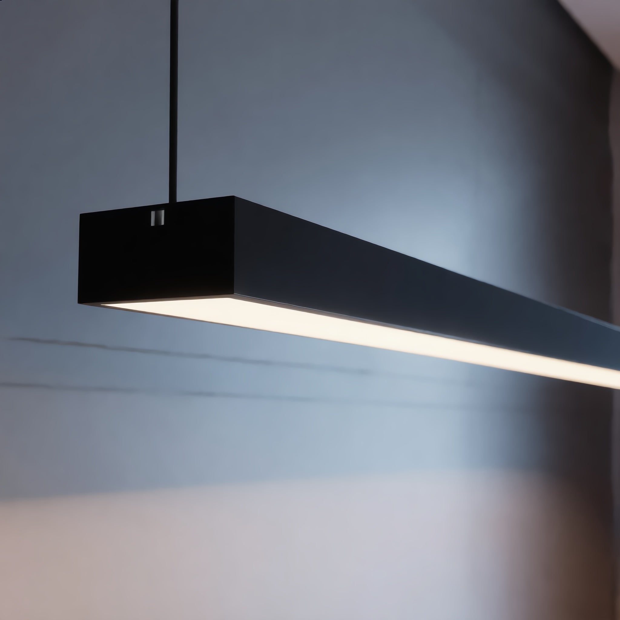 Modern Aluminum Linear LED Hanging Pendant Light | ribuella