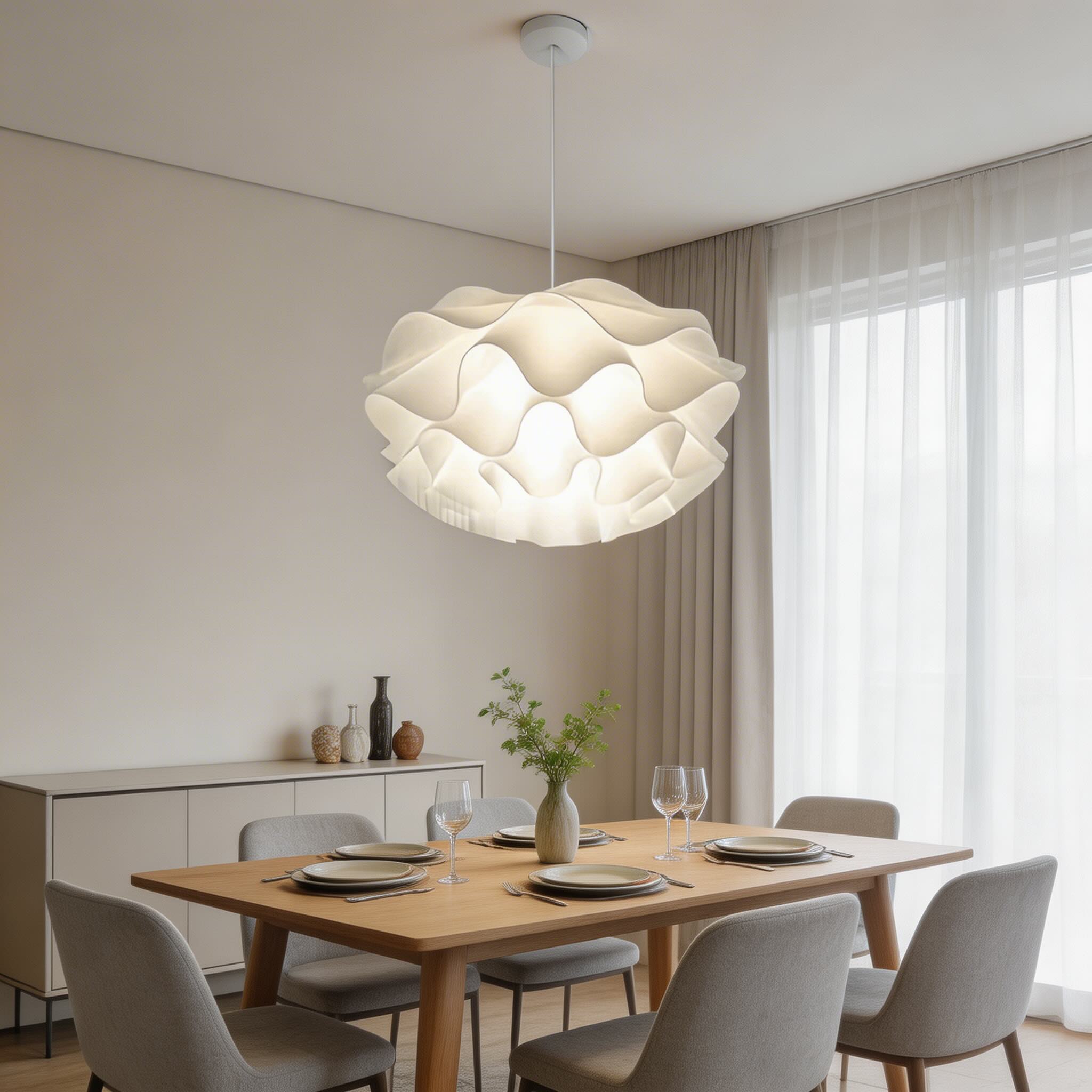 Moderní závěsné LED světlo ve tvaru lotosového květu | ribuella