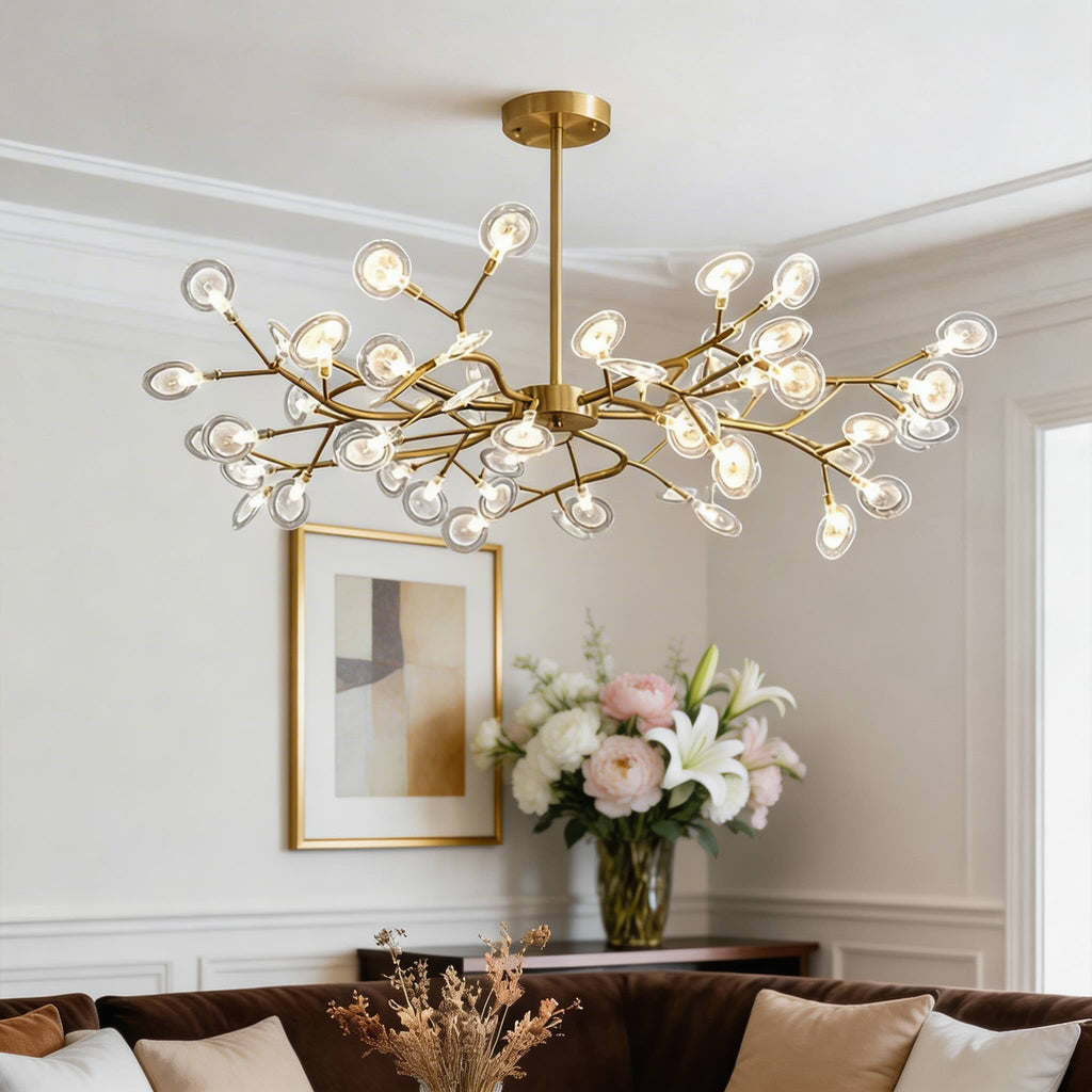Modern Pendant Light Hanging Design Metal LED Adjustable 27-Light Fixture | ribuella