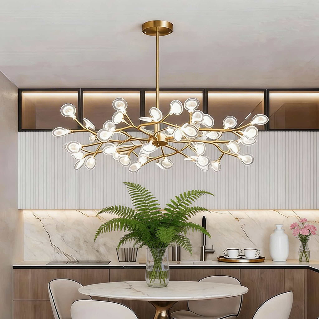 Modern Pendant Light Hanging Design Metal LED Adjustable 27-Light Fixture | ribuella