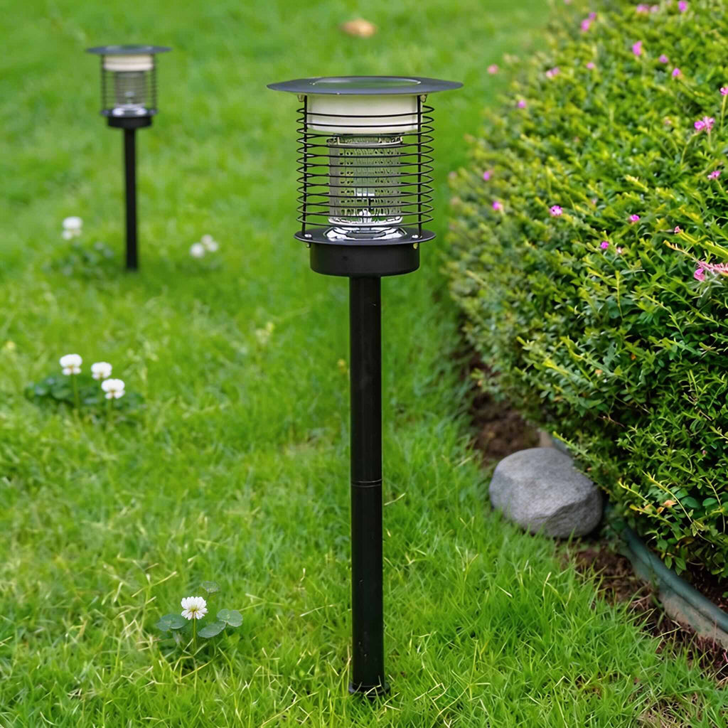 Moderne Solar-Wegbeleuchtung mit dualer Aufladung, Edelstahl 304, LED-Beleuchtung für den Außenbereich | ribuella