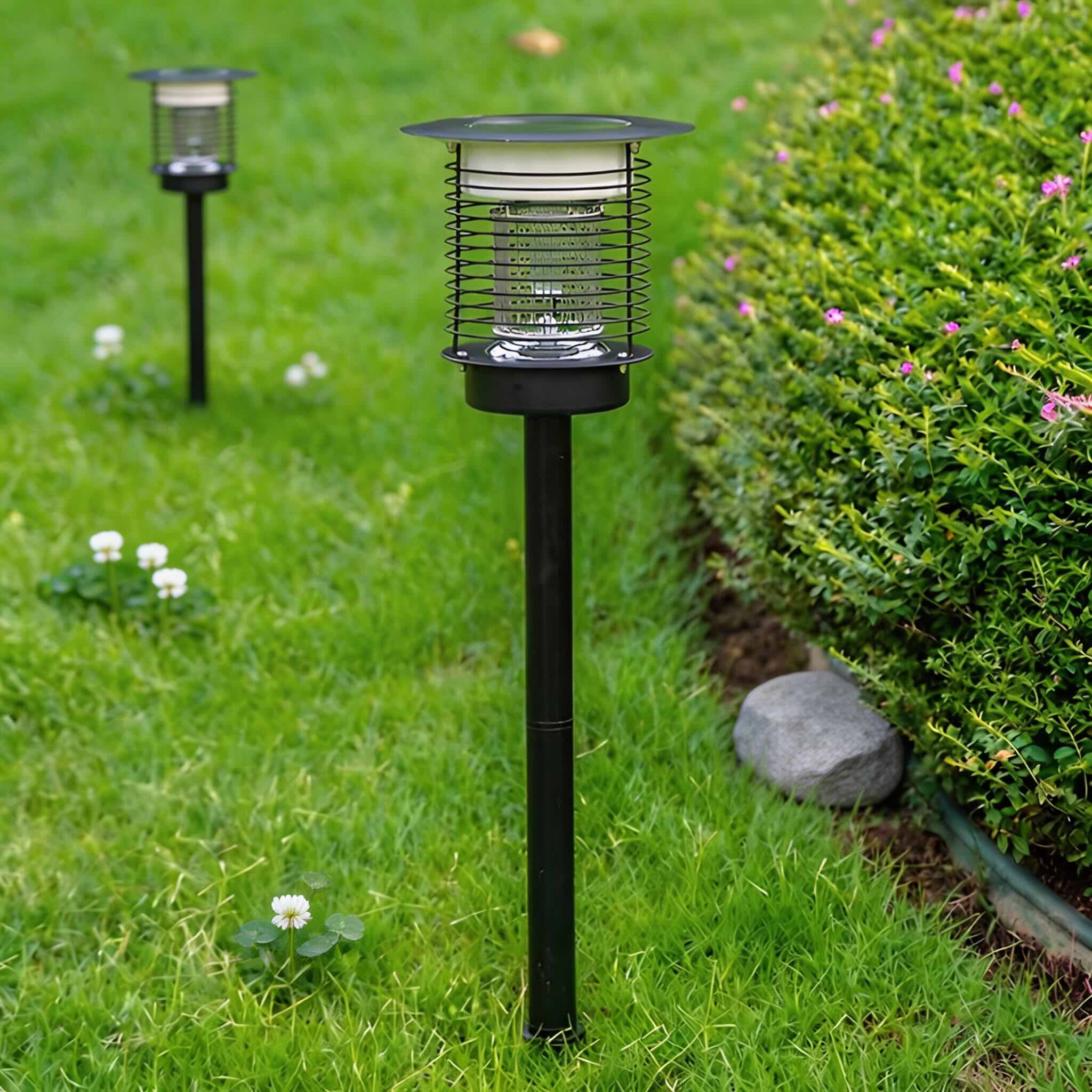 Moderne Solar-Wegbeleuchtung mit dualer Aufladung, Edelstahl 304, LED-Beleuchtung für den Außenbereich | ribuella
