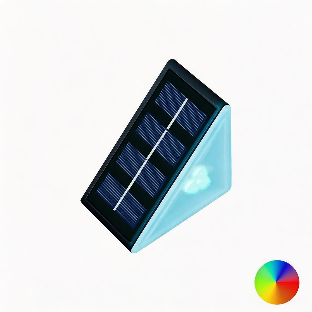 Solar Step Lights Outdoor IP67 Waterproof Adjustable Energy Saving Automatic Sensor for Exterior Steps | ribuella