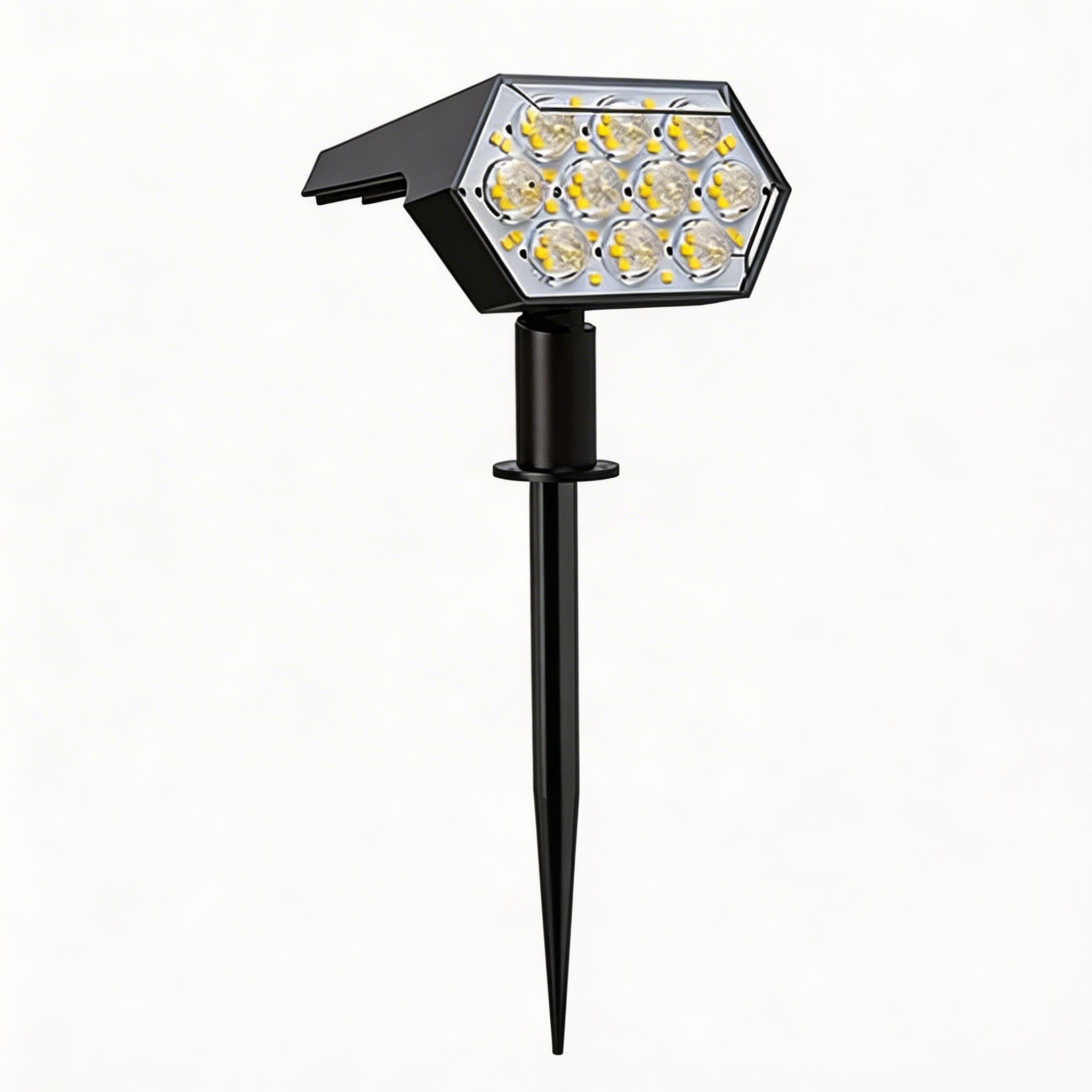 Lampes solaires de jardin, 92 LED, projecteur solaire étanche réglable avec 3 modes de luminosité pour l’extérieur | ribuella