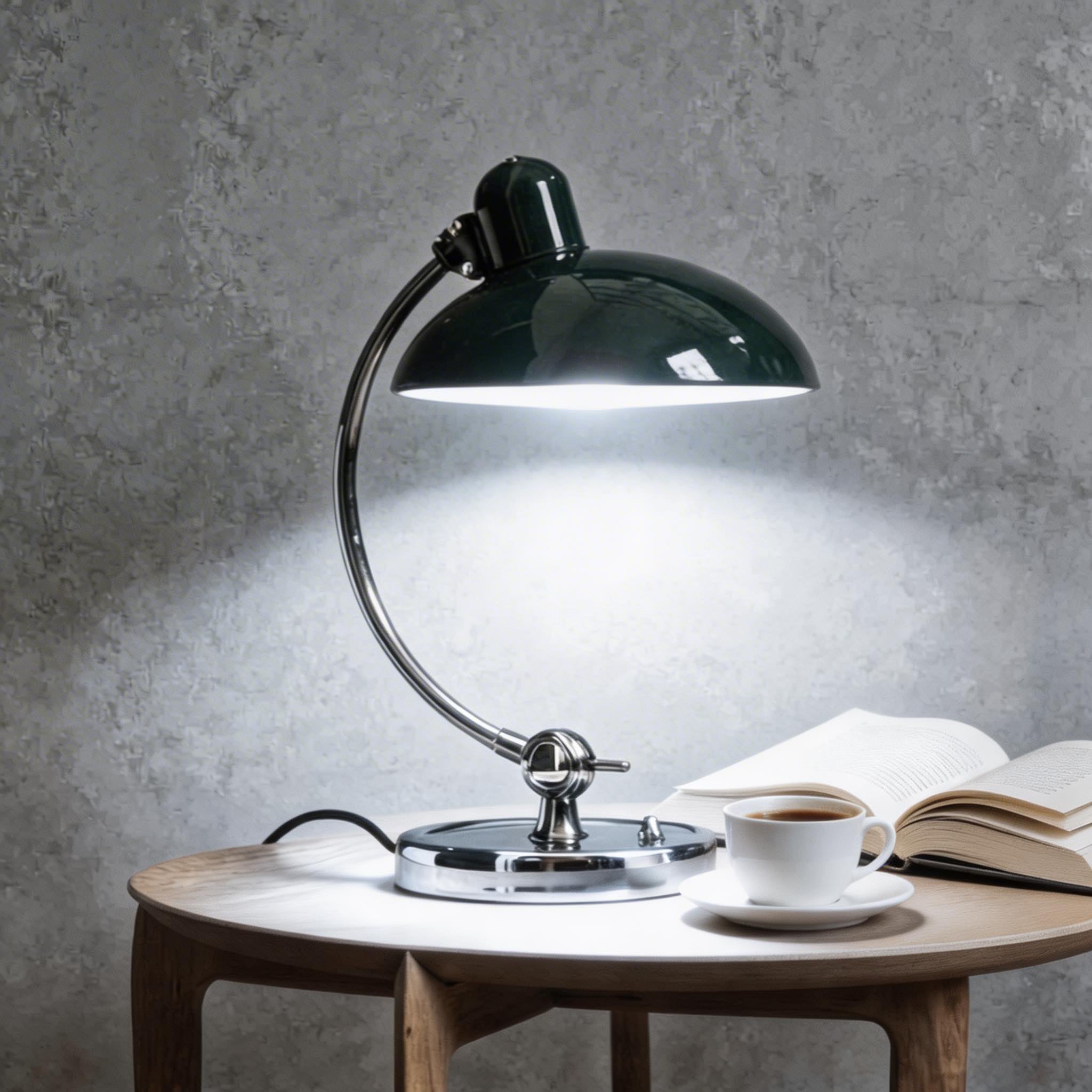 Modern Adjustable Desk Lamp Metal E27 Bulb Inline Switch Dimmable W11.2 in x H16.7 in for Home Office Lighting | ribuella