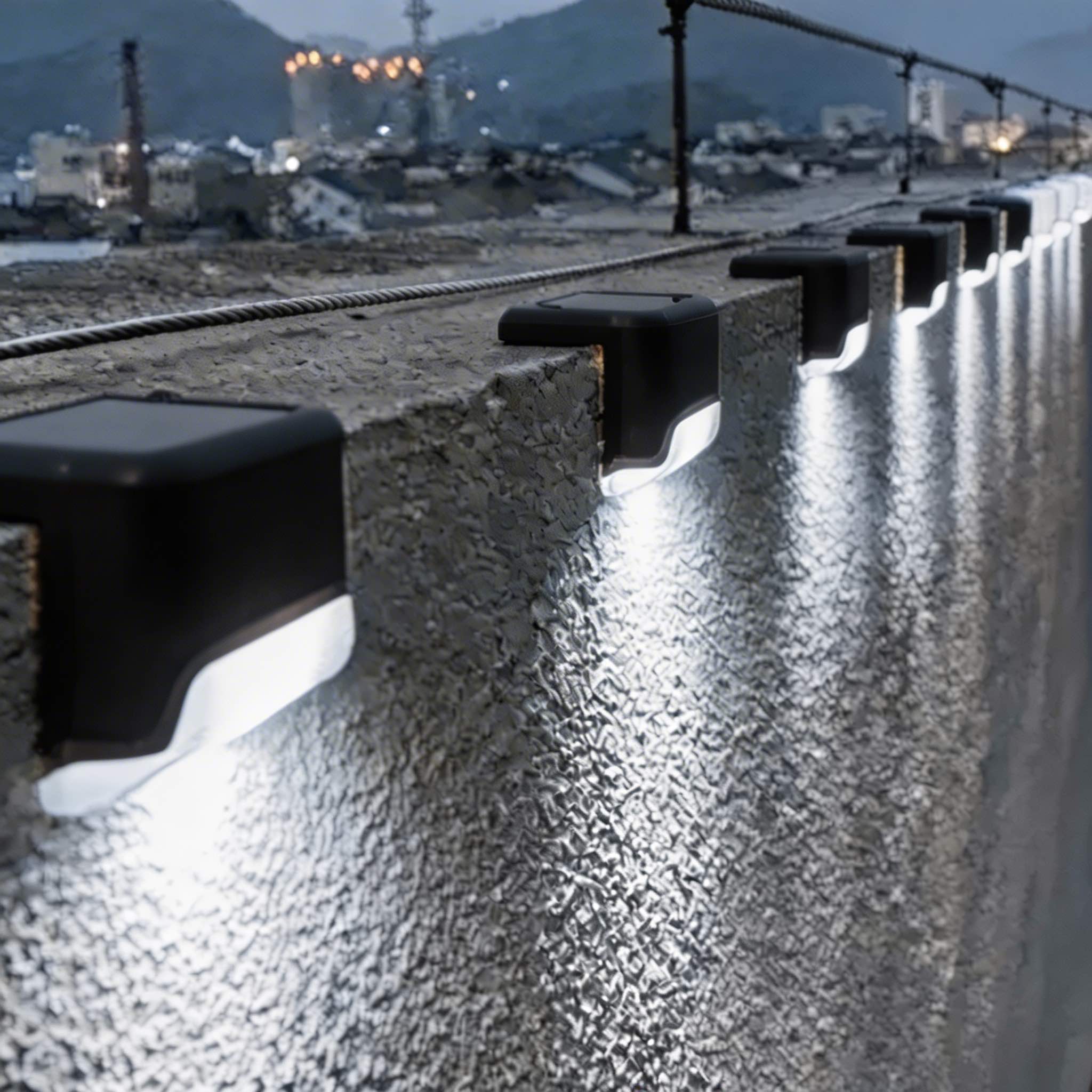 Solare Gartenleuchte für den Außenbereich, wasserdichte Stufenleuchte aus Kunststoff im linearen Design, warmweiße LED | ribuella