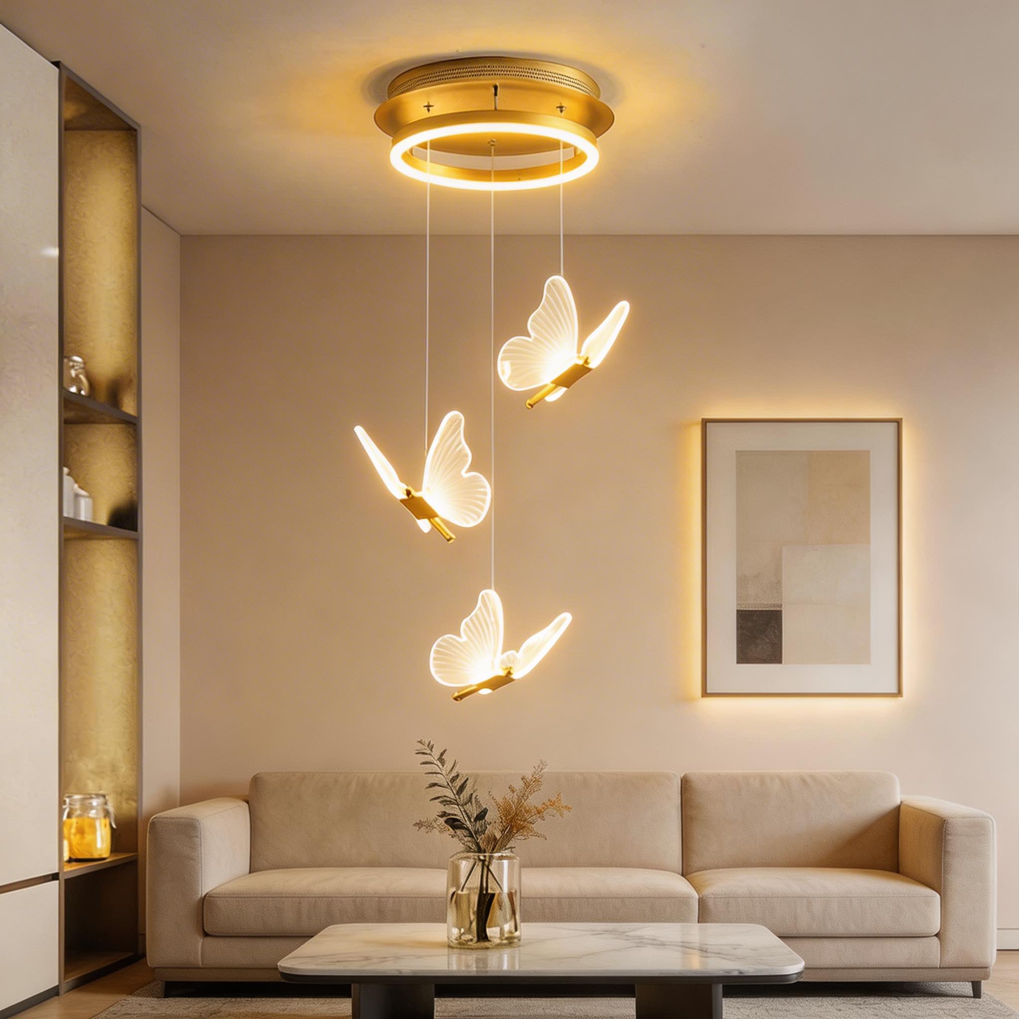 Moderne flächenbündige Deckenleuchte aus Metall und Acryl mit verstellbarer LED-Beleuchtung für Treppenhaus und Eingangsbereich | ribuella