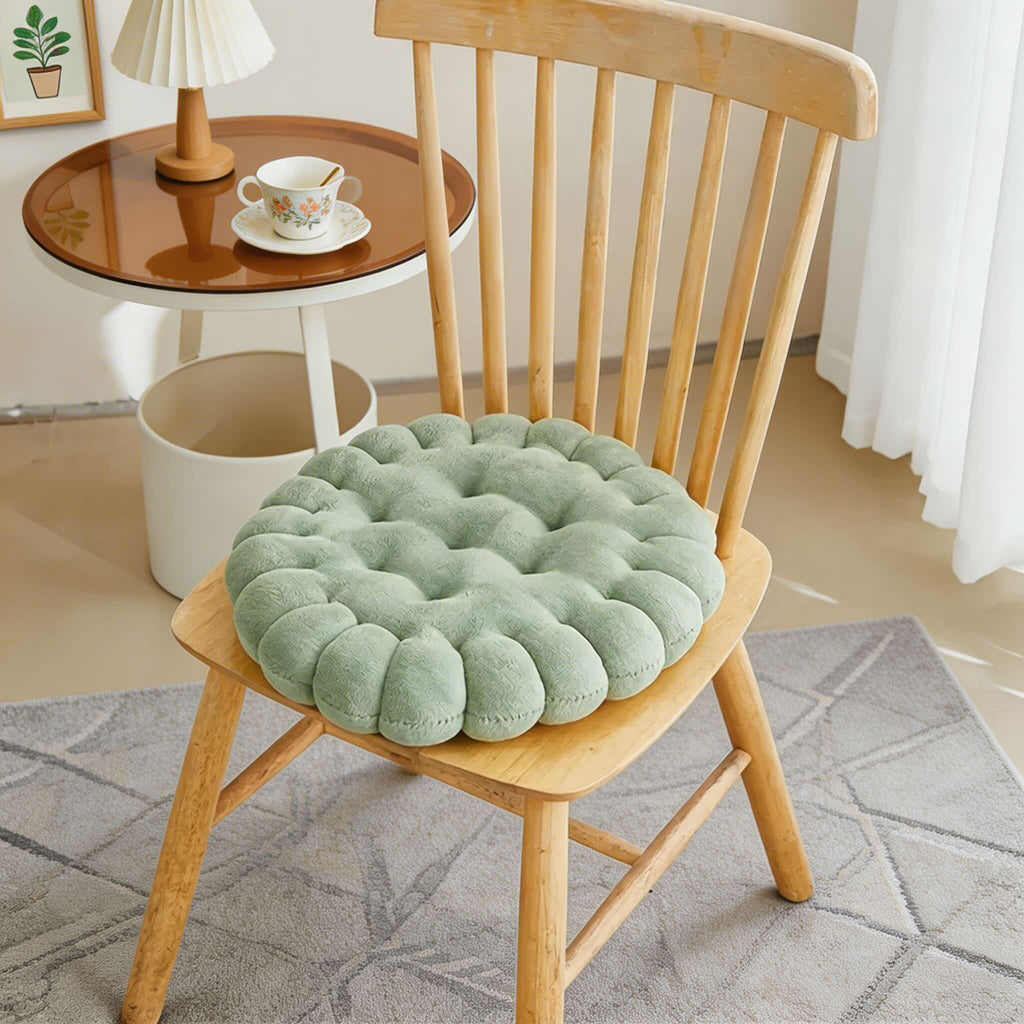 Biscuit Shape Decorative Pillow Plush Cushion Soft Chair Seat Pad for Comfort and Support | ribuella
