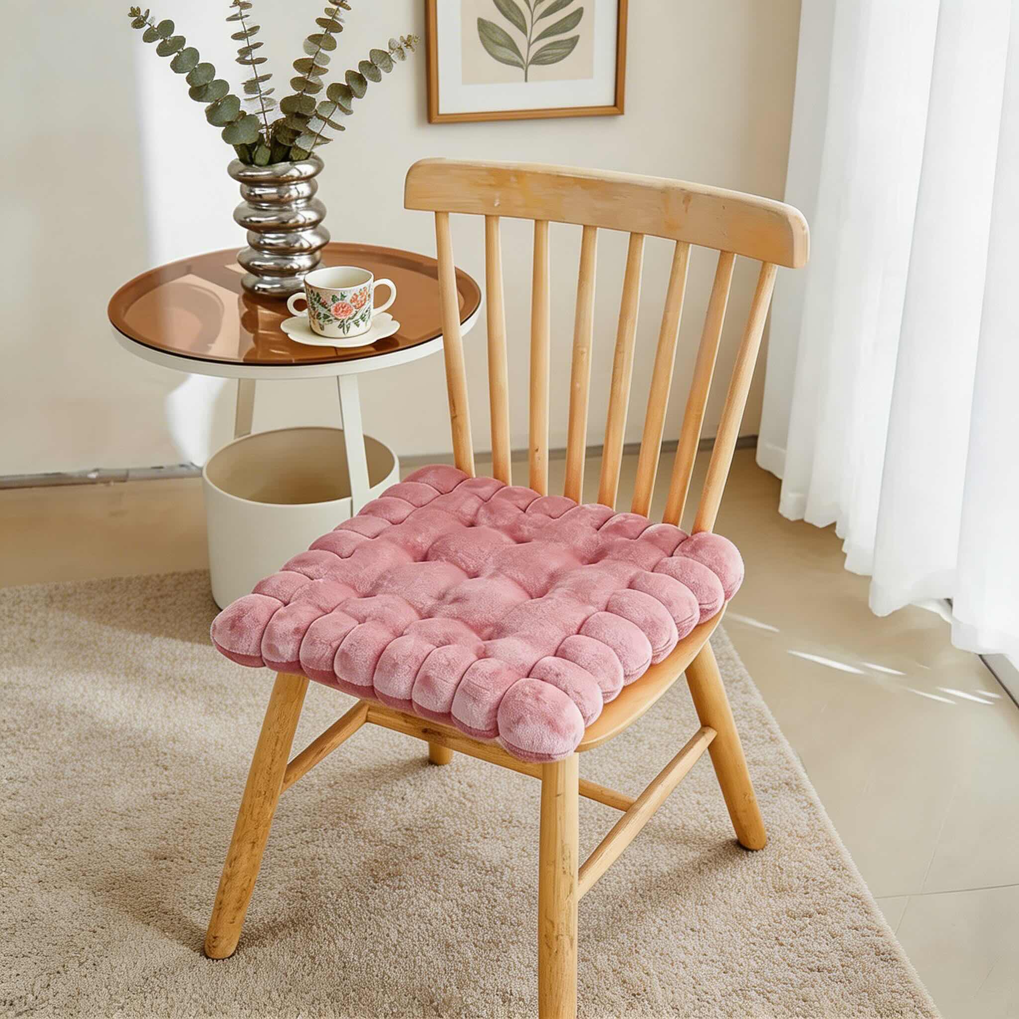 Biscuit Shape Decorative Pillow Plush Cushion Soft Chair Seat Pad for Comfort and Support | ribuella