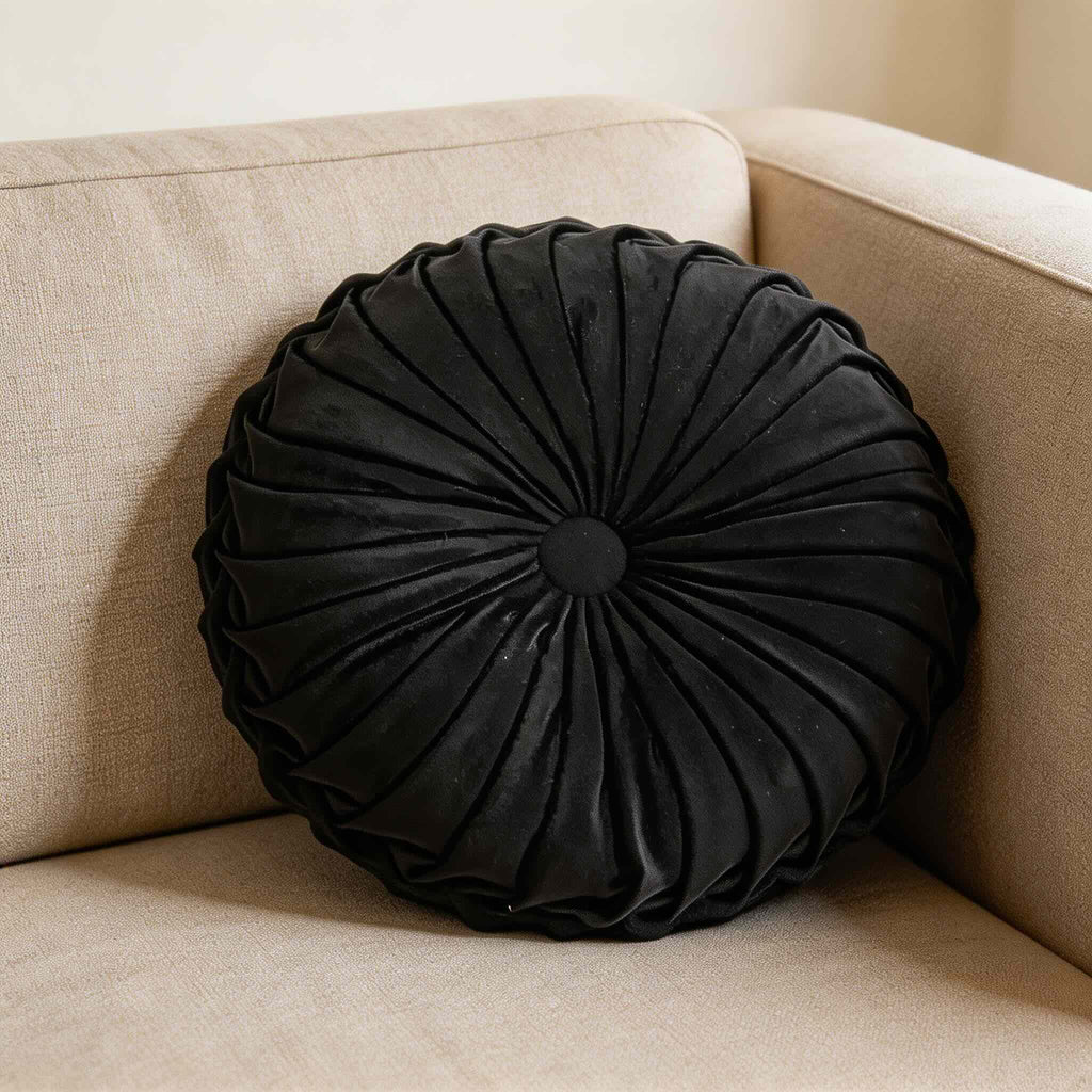 Coussin décoratif moderne à volants 3D en velours, coussin lombaire de soutien pour canapé, lit ou chaise de bureau | ribuella