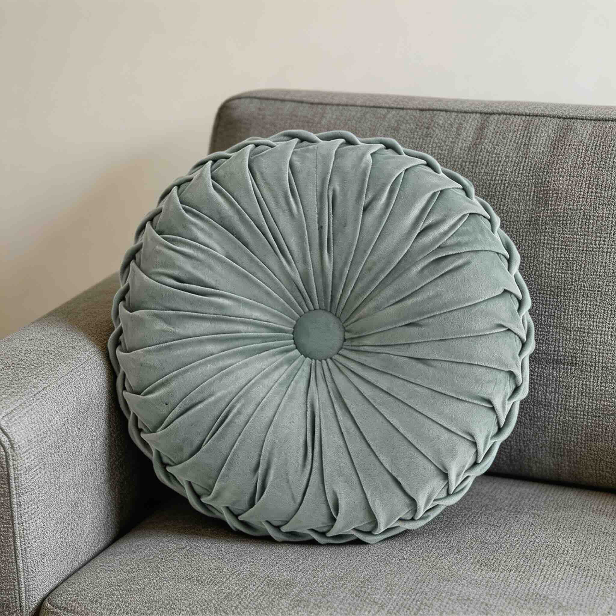 Coussin décoratif moderne à volants 3D en velours, coussin lombaire de soutien pour canapé, lit ou chaise de bureau | ribuella