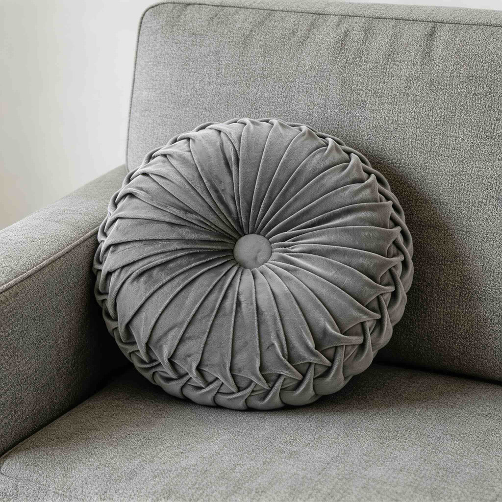Coussin décoratif moderne à volants 3D en velours, coussin lombaire de soutien pour canapé, lit ou chaise de bureau | ribuella