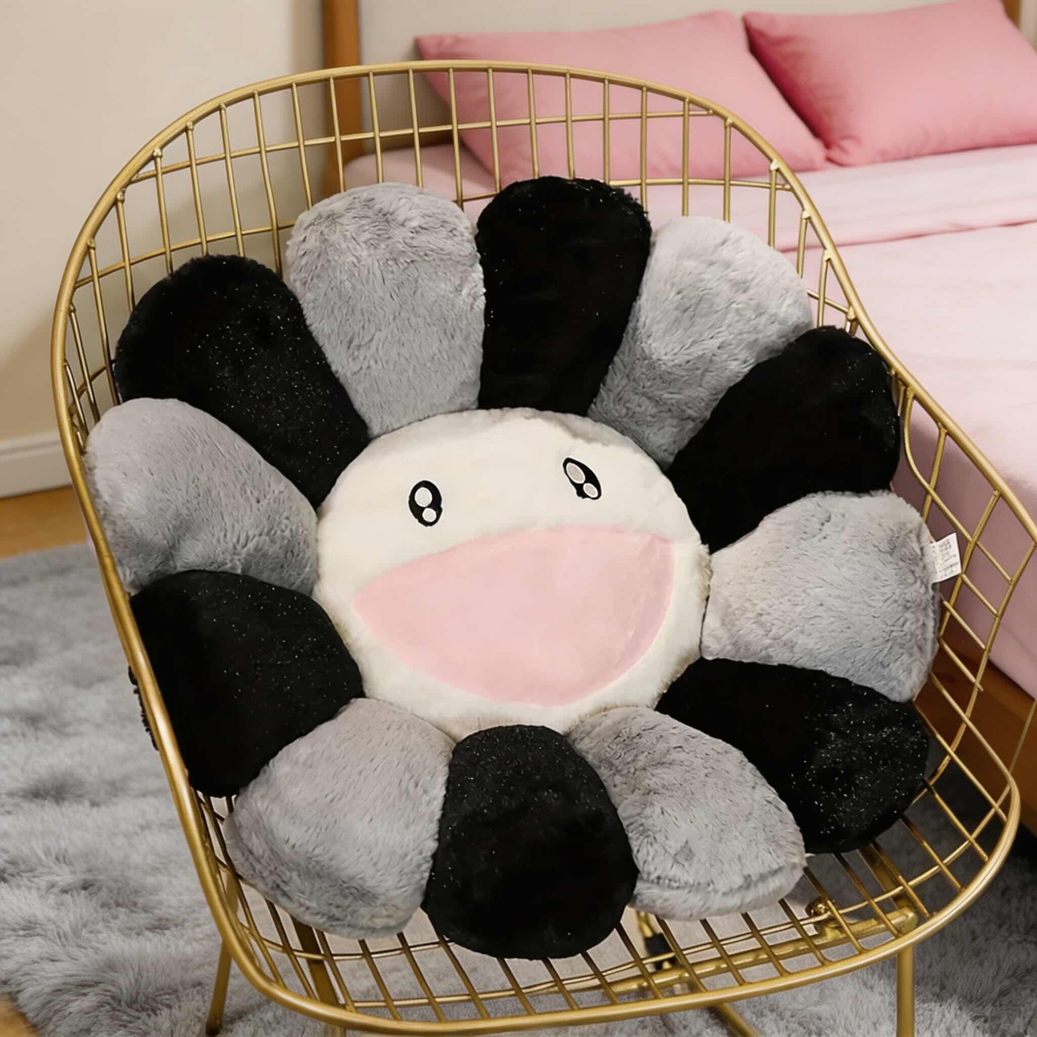 Cute Sunflower Decorative Pillow Plush Cushion for Home and Office Comfort | ribuella