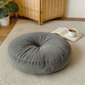 Coussin rond de méditation orange vif, rembourrage moelleux, design confortable, léger et portable pour le yoga et la relaxation | ribuella