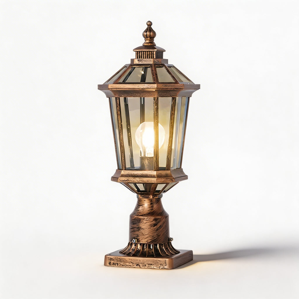 Outdoor Pillar Lights Solar Column Waterproof LED for Garden Courtyard | ribuella