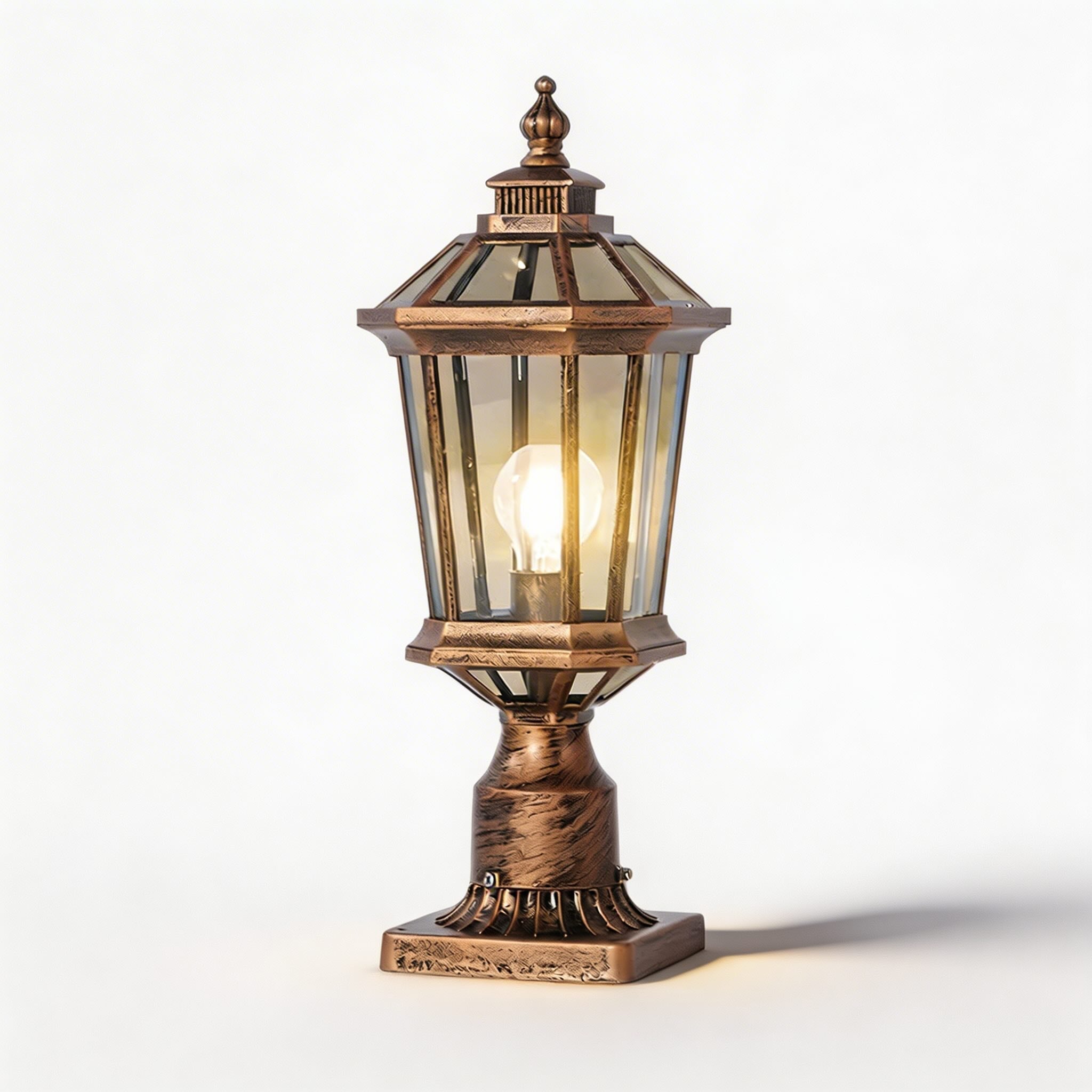 Outdoor Pillar Lights Solar Column Waterproof LED for Garden Courtyard | ribuella