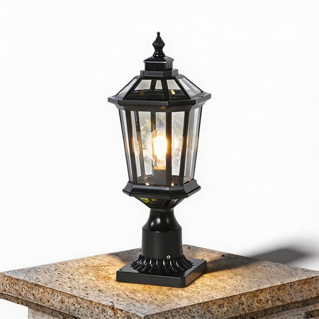 Outdoor Pillar Lights Solar Column Waterproof LED for Garden Courtyard | ribuella