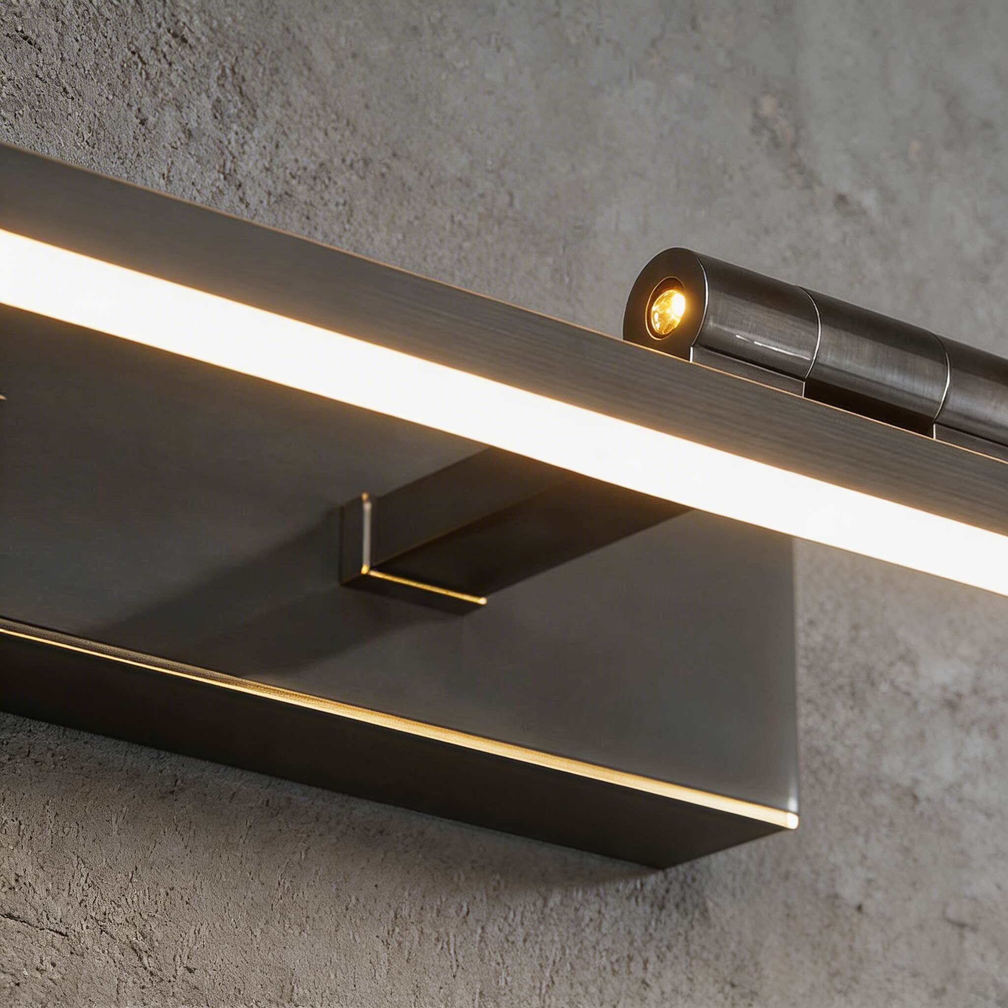شريط إضاءة LED دوّار لمرآة الحمّام مع غطاء أكريليك قابل للتعديل | ribuella