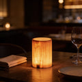 Modern Minimalist Table Lamp Rechargeable Cordless Wood Design Touch Control LED 3 Brightness Levels | ribuella