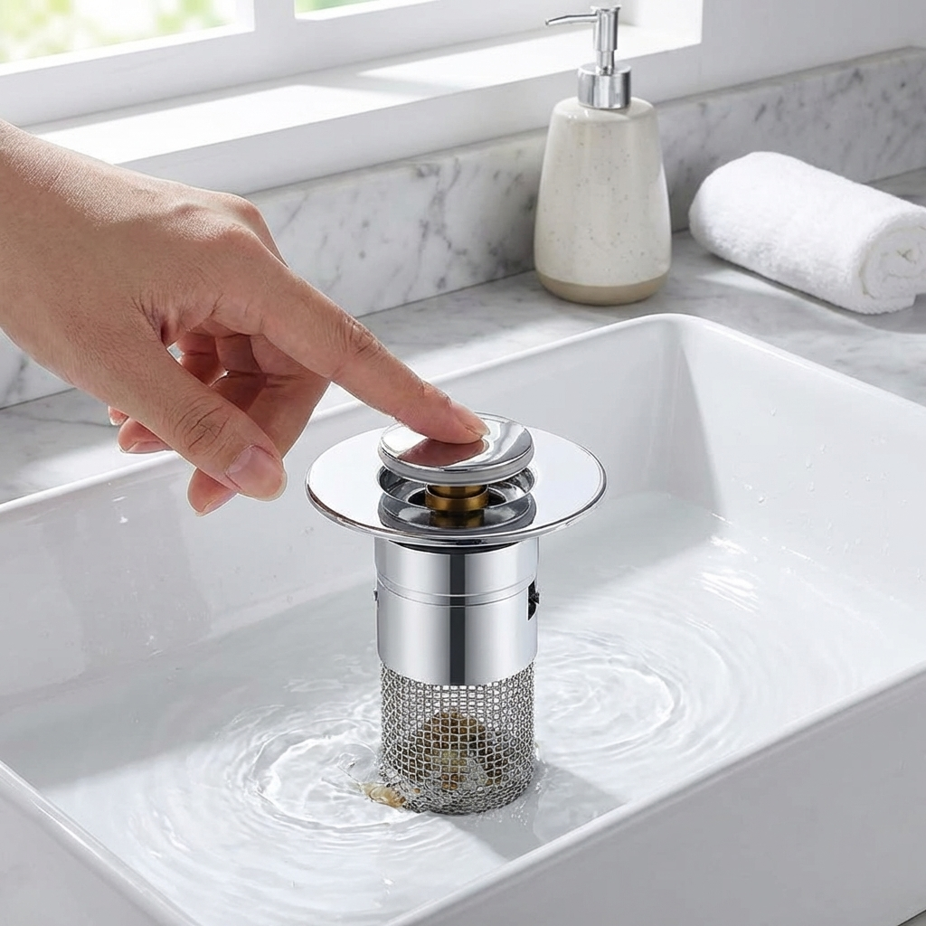 Universal Sink Stopper with Mesh Filter and Silicone Seal | ribuella
