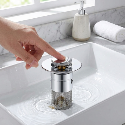 Universal Sink Stopper with Mesh Filter and Silicone Seal | ribuella