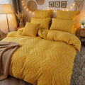 Modern Chevron Quilt Cover Set 3pcs Microfiber Soft Breathable Fabric Machine Washable | ribuella