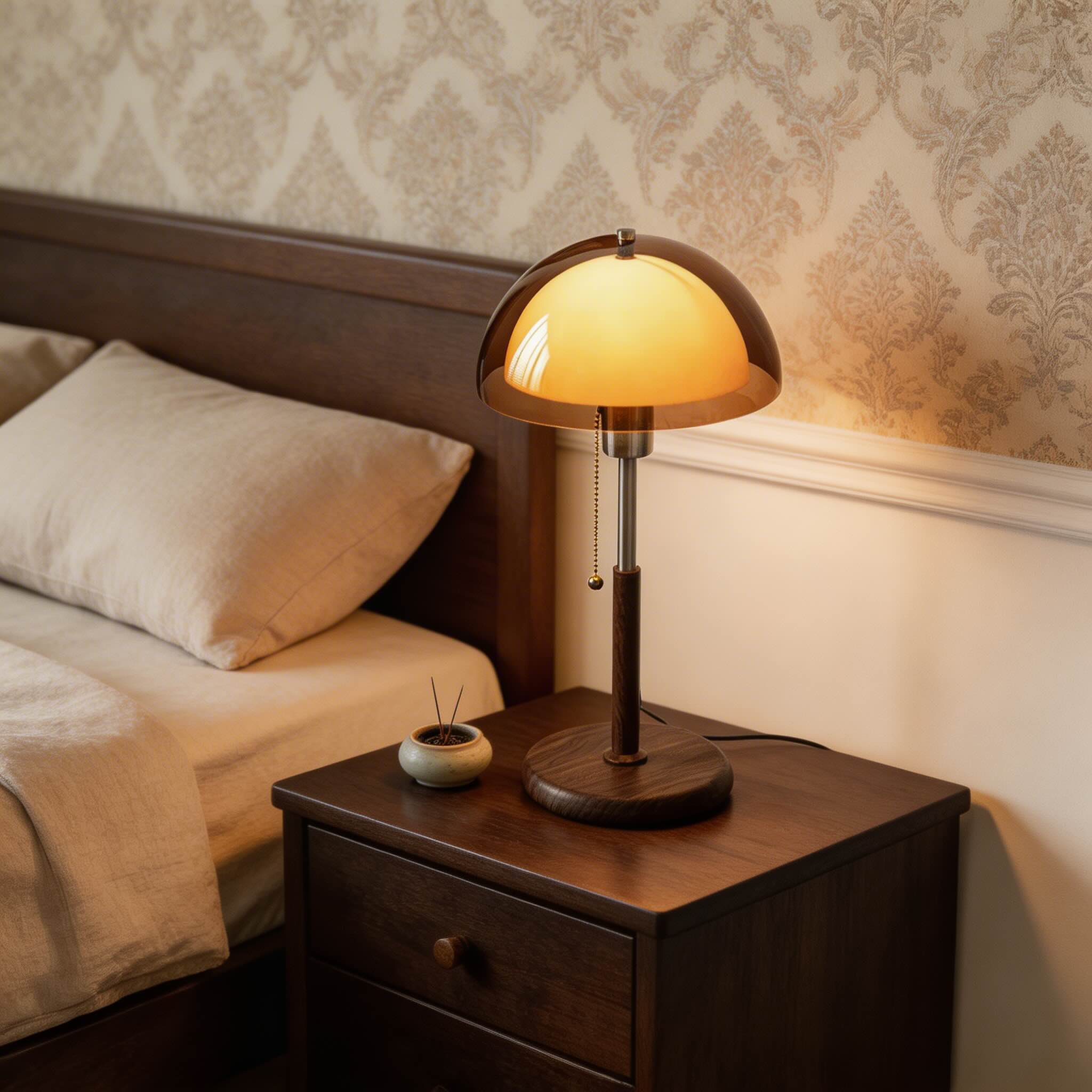 Moderní nastavitelná stolní lampa s železnou konstrukcí, teplé světlo, malá stolní lampa do ložnice | ribuella