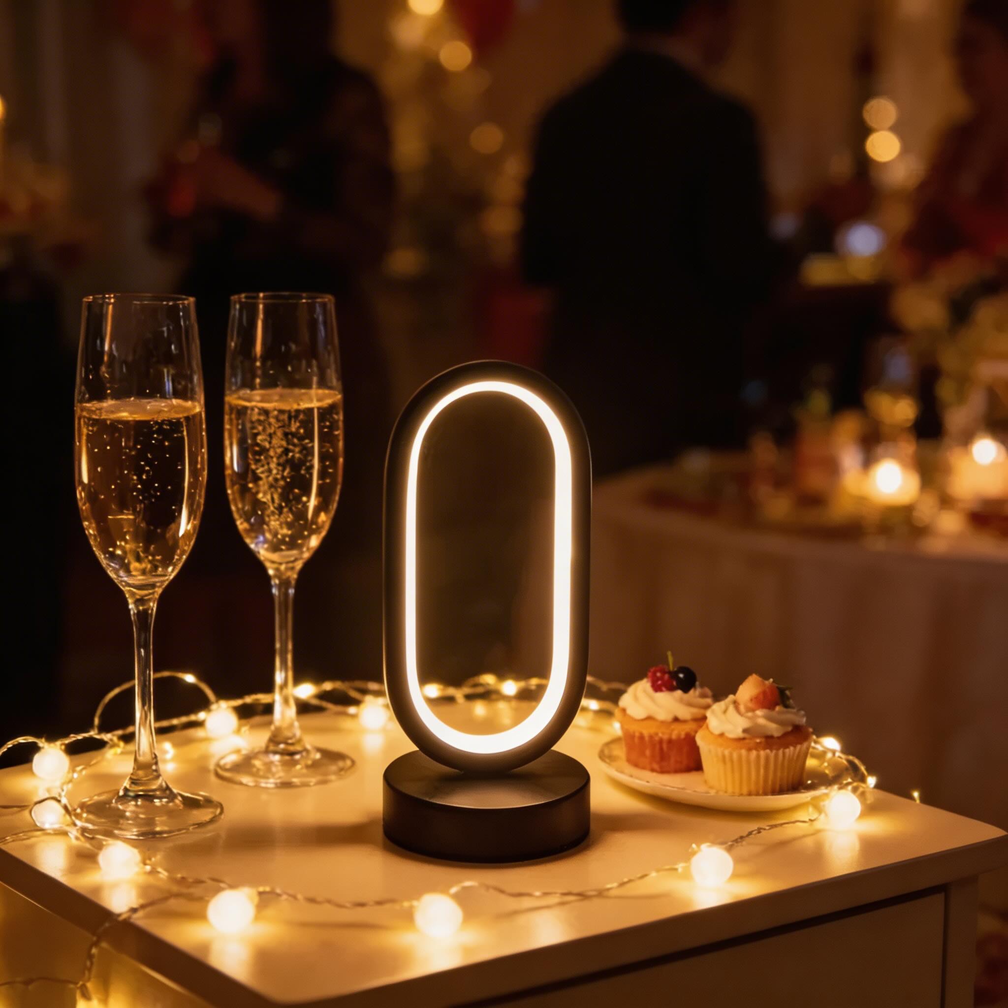 Moderne Mini-Schreibtischlampe mit Touch-Steuerung, Metallrahmen, USB-betriebener LED und drei Farbmodi | ribuella