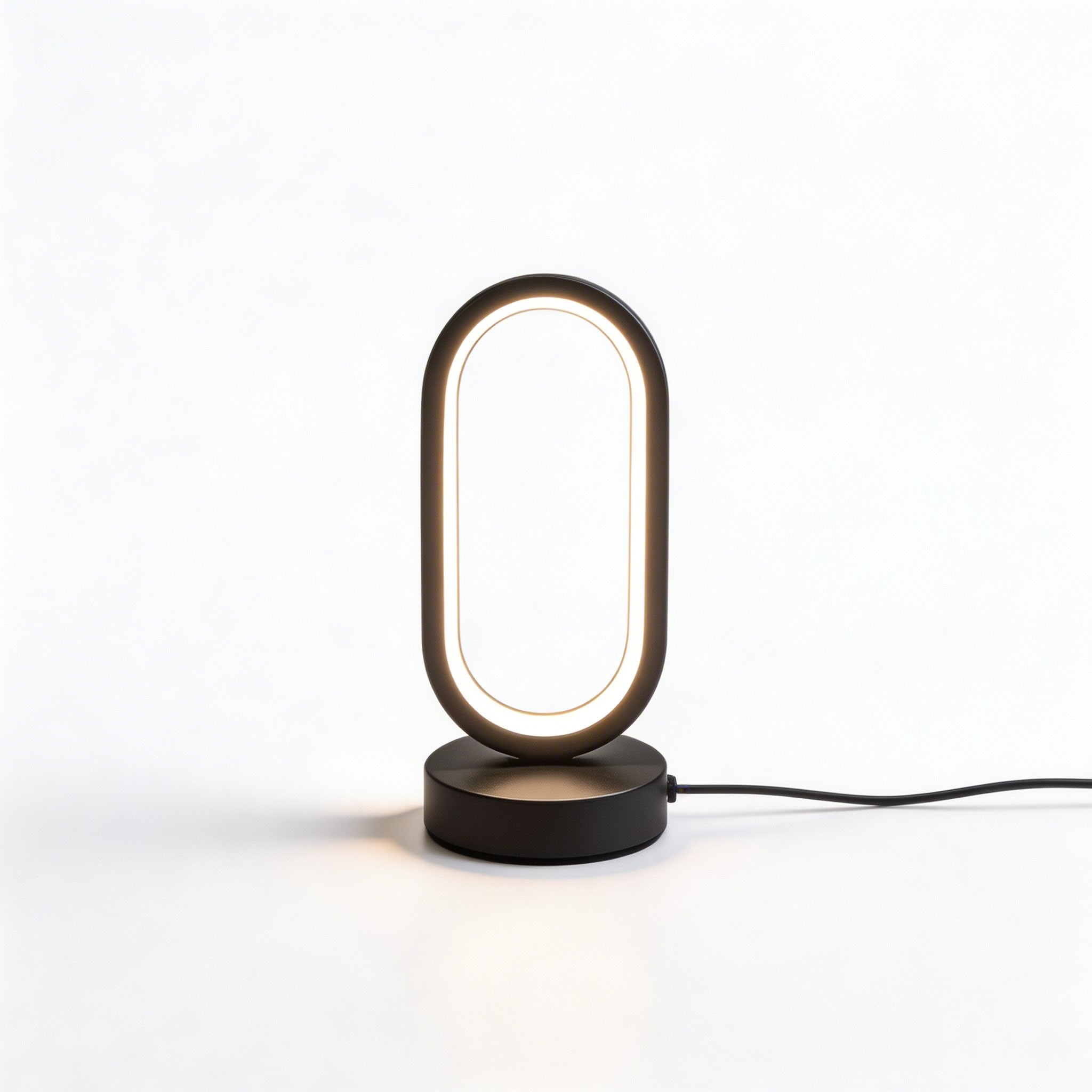 Moderne Mini-Schreibtischlampe mit Touch-Steuerung, Metallrahmen, USB-betriebener LED und drei Farbmodi | ribuella