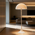 Moderní stojací lampa s nastavitelným akrylovým LED světlem pro ambientní osvětlení v bílé barvě | ribuella