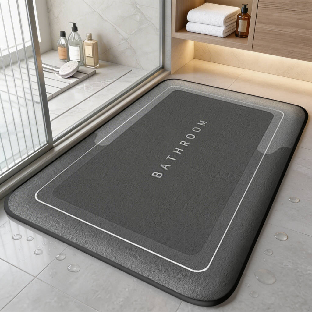 Paillasson de porte épais et absorbant, antidérapant, en tissu à séchage rapide, pour salle de bains, cuisine et entrée | ribuella