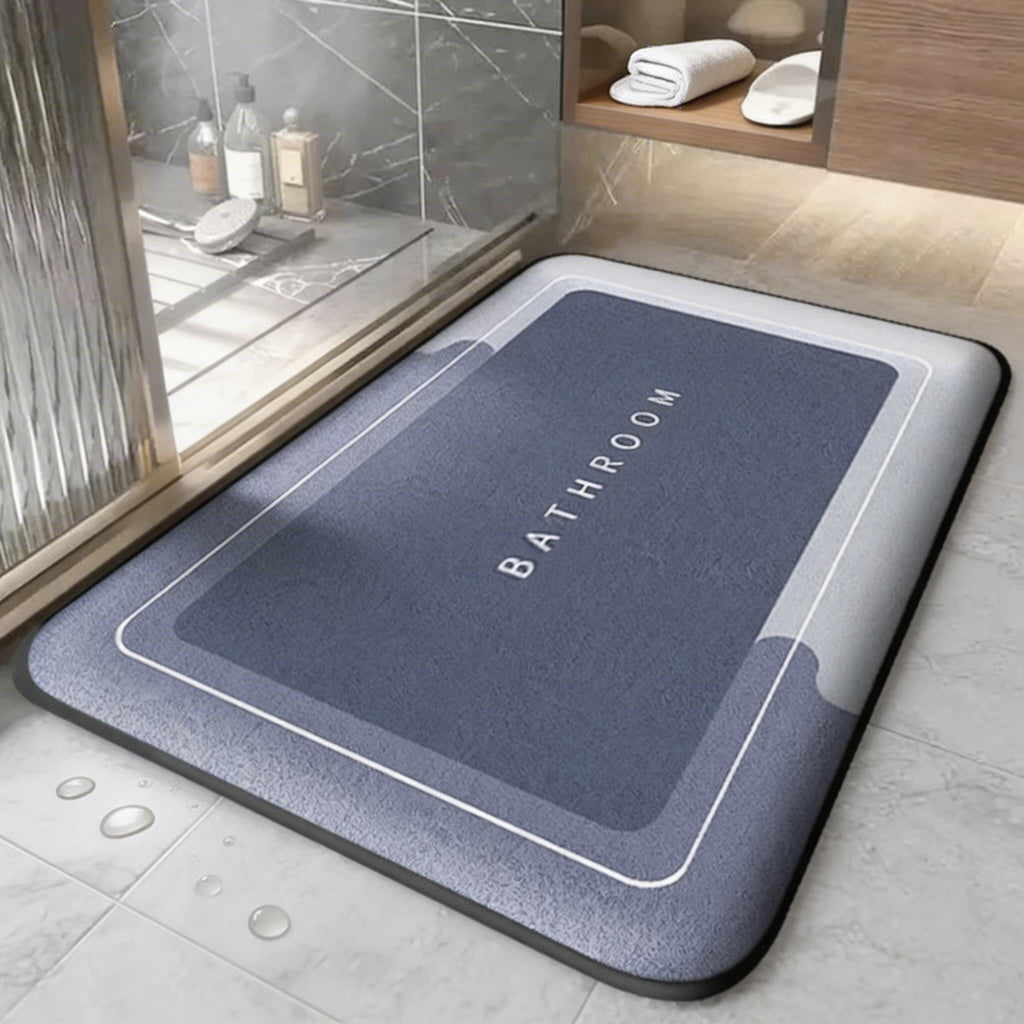 Paillasson de porte épais et absorbant, antidérapant, en tissu à séchage rapide, pour salle de bains, cuisine et entrée | ribuella