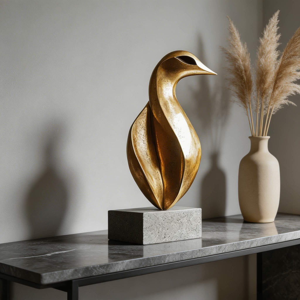 Modern Minimalist Abstract Sculpture Desk Decoration Resin Art Piece Creative Home Accent | ribuella