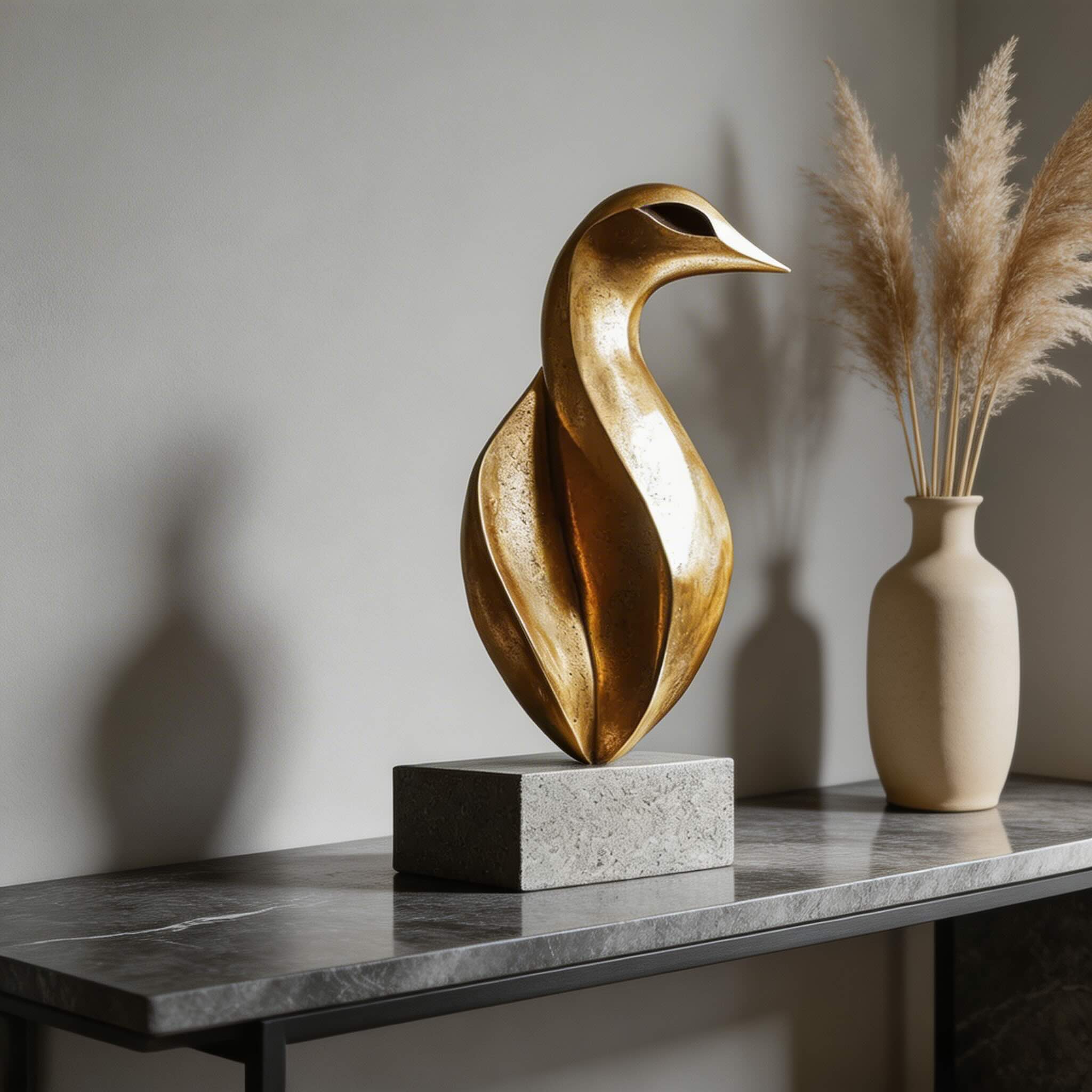 Modern Minimalist Abstract Sculpture Desk Decoration Resin Art Piece Creative Home Accent | ribuella
