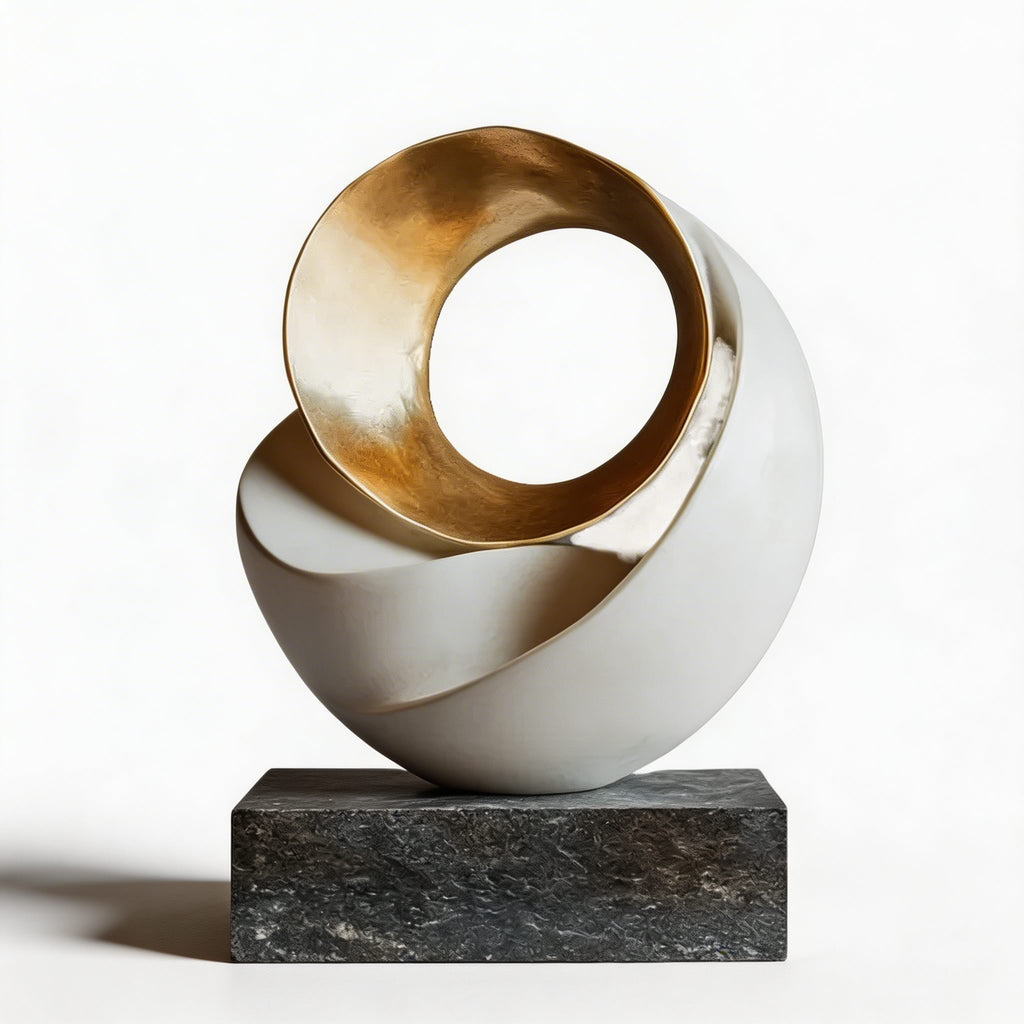 Modern Minimalist Abstract Sculpture Desk Decoration Resin Art Piece Creative Home Accent | ribuella