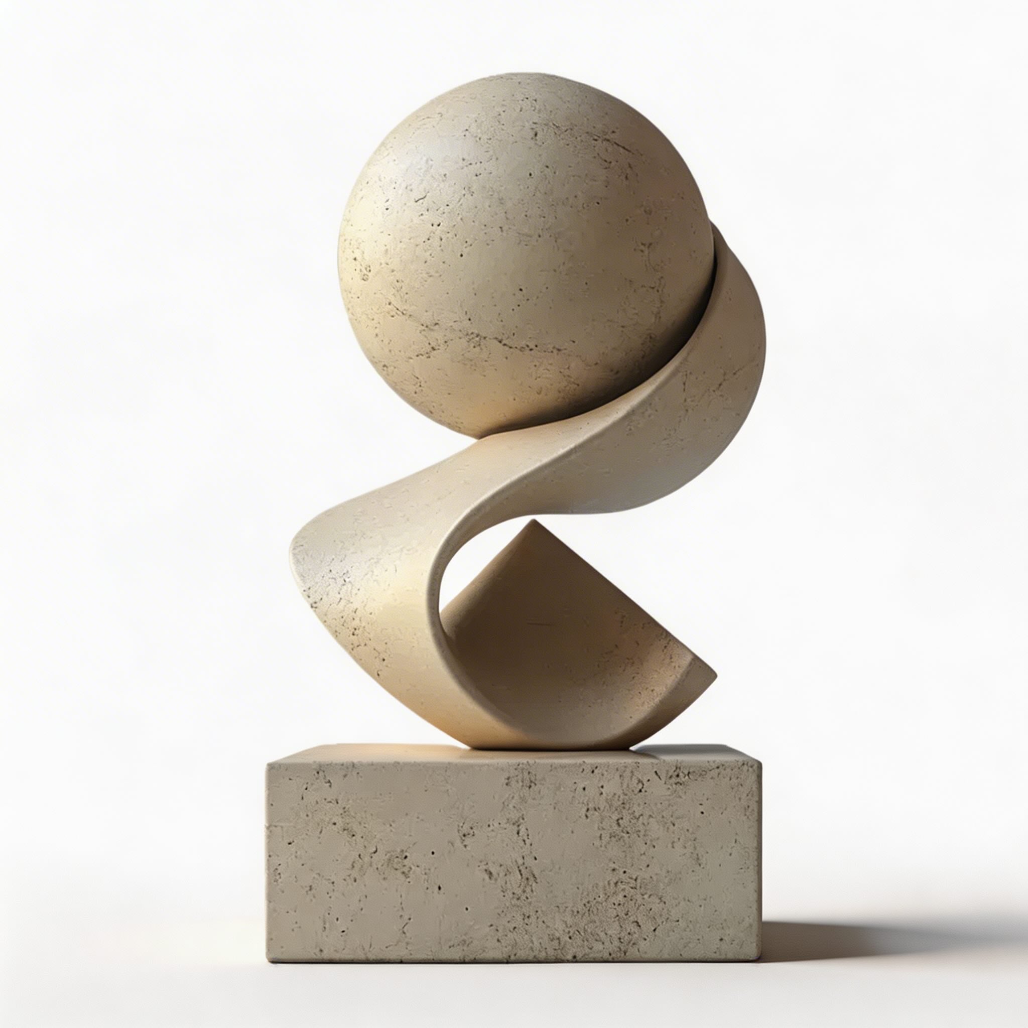 Modern Minimalist Abstract Sculpture Desk Decoration Resin Art Piece Creative Home Accent | ribuella