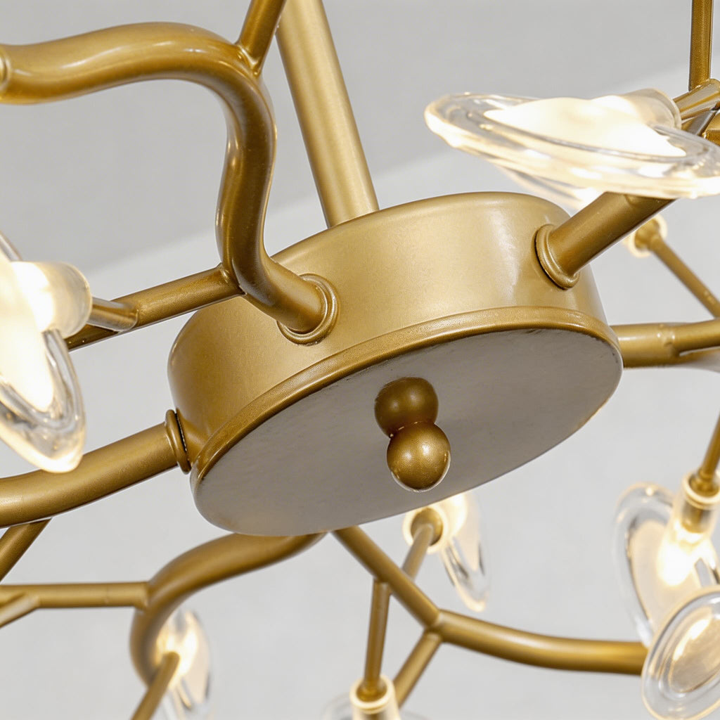Modern Pendant Light Hanging Design Metal LED Adjustable 27-Light Fixture | ribuella