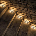 Solare Ziegel-Leuchte für den Außenbereich, wasserdichte LED-Gartenleuchte für die Beleuchtung von Wegen und Landschaften | ribuella