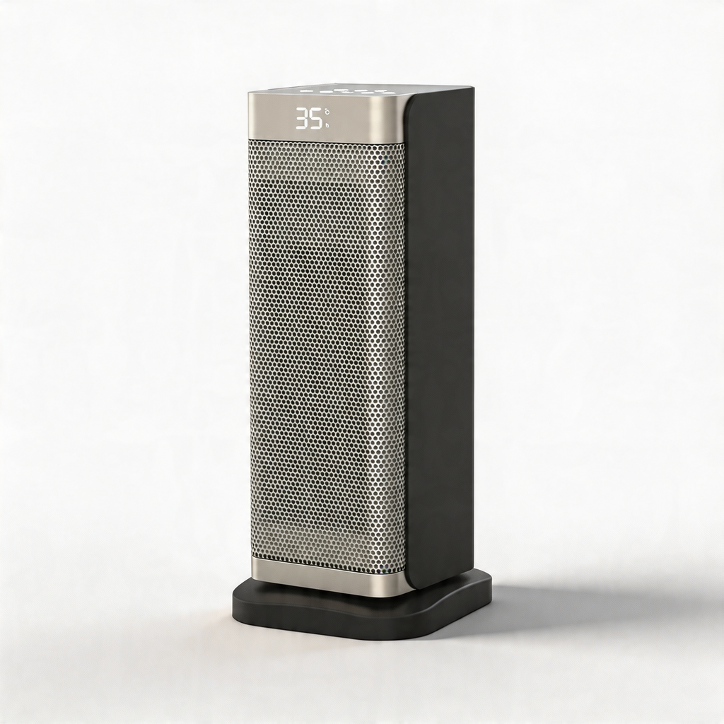 Modern Vertical Electric Heater Portable with Remote Control PTC Technology 2000W Power | ribuella