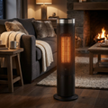 Modern Ceramic Vertical Floor Heater with Adjustable Thermostat and Energy Efficient Design 1500W | ribuella