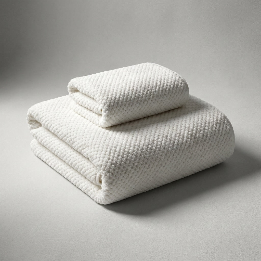 Large Quick Dry Bath Towel Coral Fleece Thickened Absorbent Soft Household Essential | ribuella