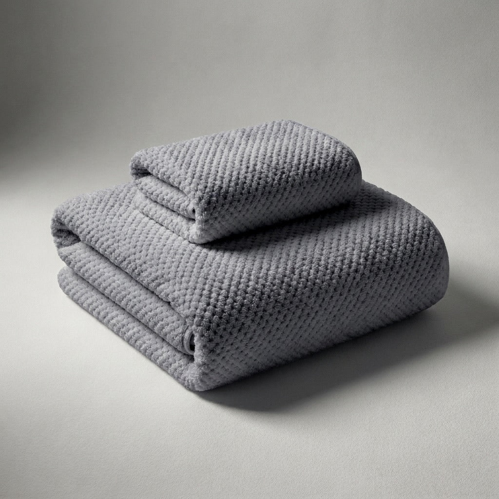Large Quick Dry Bath Towel Coral Fleece Thickened Absorbent Soft Household Essential | ribuella
