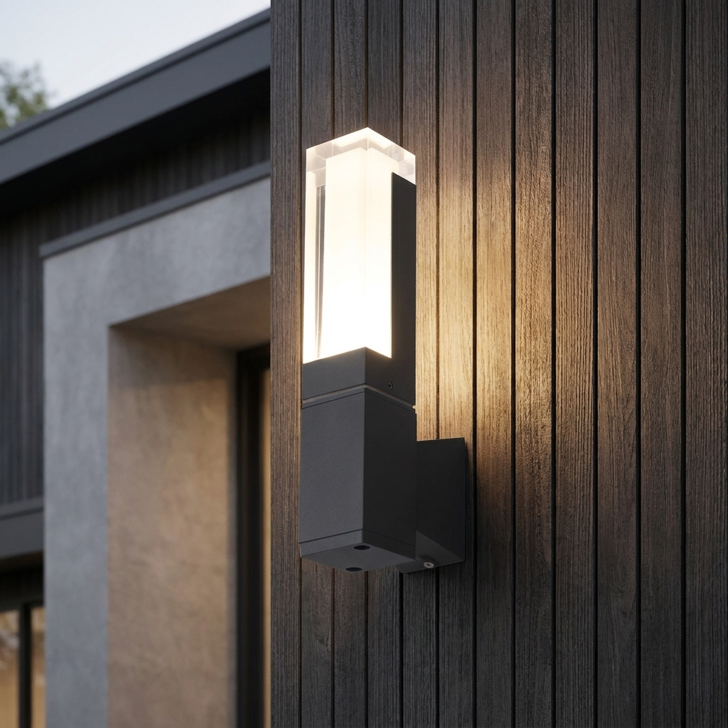 Moderne Außenwandleuchte mit Bewegungsmelder, wasserdicht, verstellbar, schwarz, 7 W/14 W, für Garten und Villa | ribuella