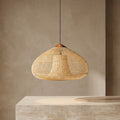 Handwoven Rattan Boho Hanging Ceiling Pendant Light | ribuella