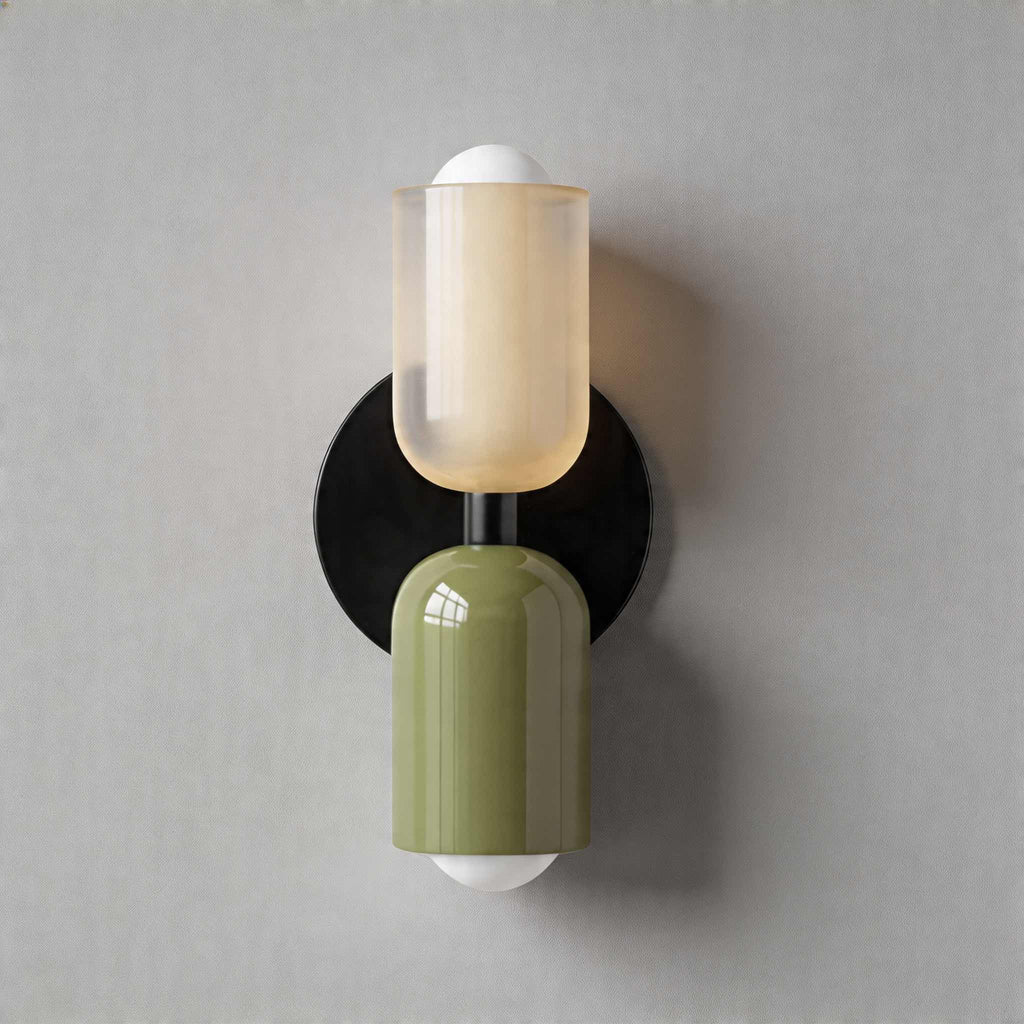 Modern Nordic Wall Light Wall Mounted Double Head Painted Iron Dimmable E26 LED Compatible | ribuella