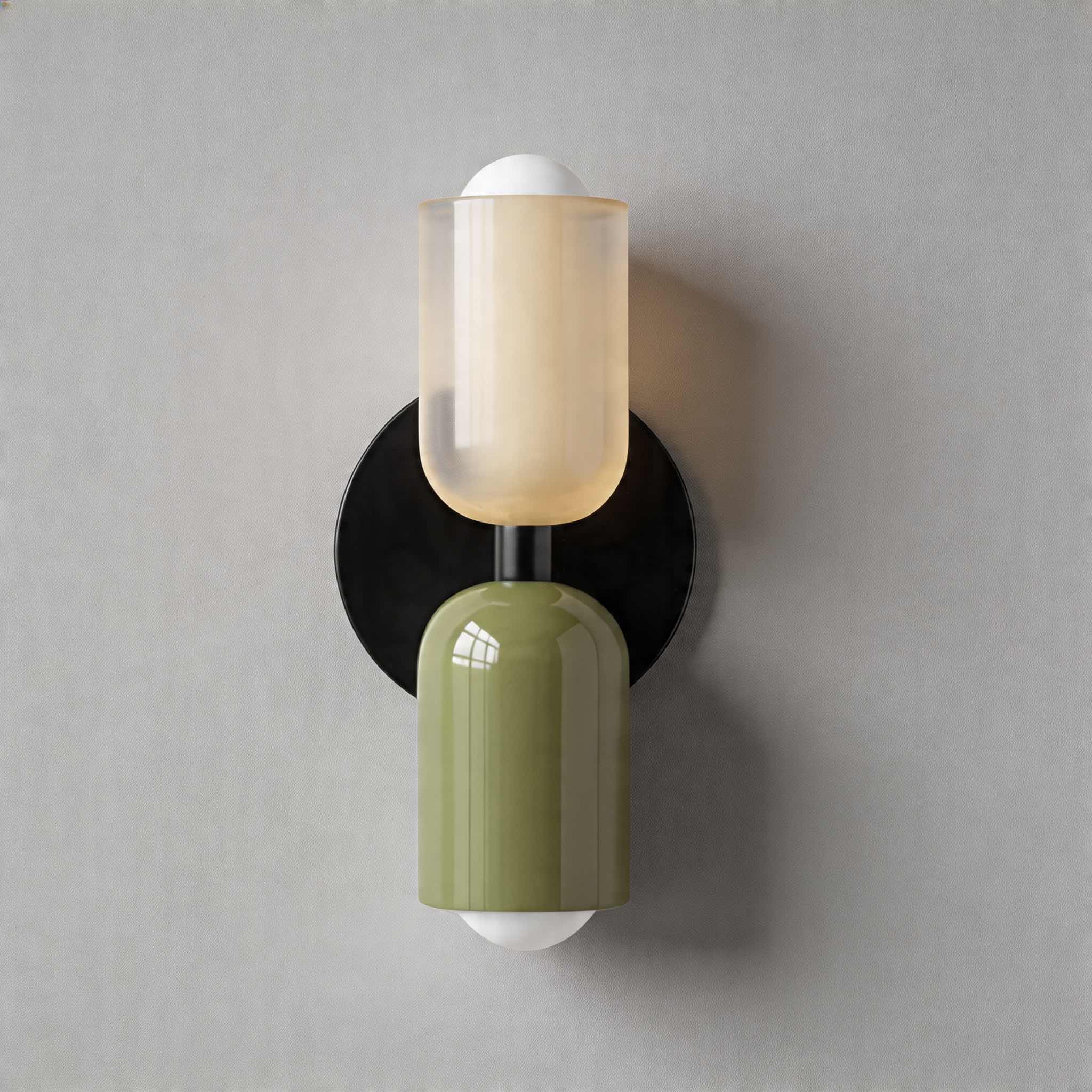 Modern Nordic Wall Light Wall Mounted Double Head Painted Iron Dimmable E26 LED Compatible | ribuella